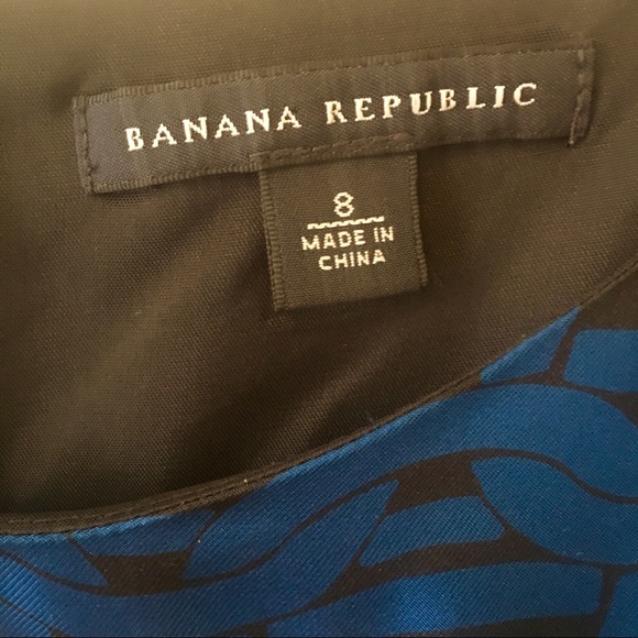 {Banana Republic} 100% Silk Geometric Print Dress - Picture 3 of 7